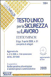 SIAECM Scaffale: Testo unico per la sicurezza sul lavoro - Edizioni Giuridiche Simone